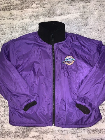 Vintage 90s NBA Utah Jazz Starter Jacket Size XL Reversible Coat Nice! Cover