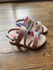Seychelles Toddler Sandals Size 6 Pink And Silver Iridescent - Picture 1 of 7