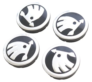 4 x Stück Original Skoda Felgendeckel Nabendeckel Nabenkappen 5E0601151 - Bild 1 von 4