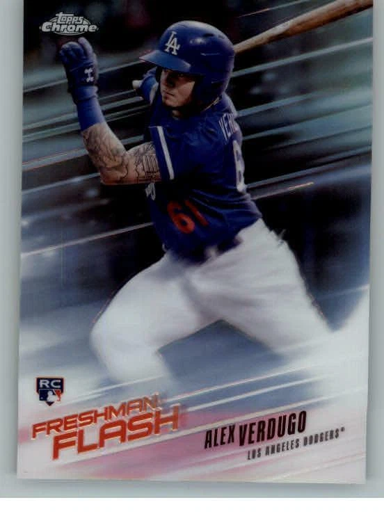 2018 Topps Chrome Freshman Flash Refractors #FF10 Alex Verdugo (ref 129727) - Image 1 of 2