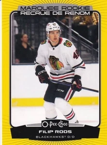 2022-23 O-Pee-Chee Yellow - Marquee Rookie #581 Filip Roos (RC) - Blackhawks - Picture 1 of 2