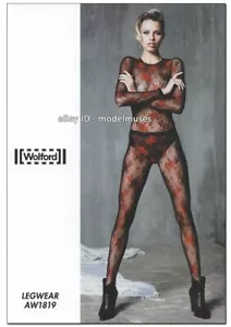 WOLFORD Hosiery CATALOG Fall 2018 Hailey Clauson WOMAN'S feet legs ankles thighs - Foto 1 di 13