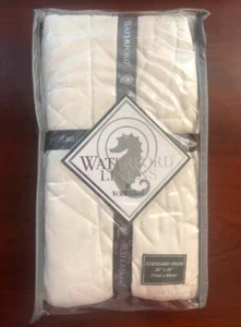 Waterford Lismore One Standard Quilted Pillow Sham, Ivory - Picture 1 of 2