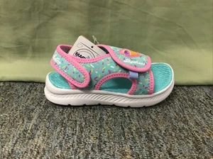 New Toddler Girl’s Size 5 Skechers 302722 C-Flex Sandal 2.0 Sprinkle Steps - Picture 1 of 6