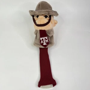 Team Effort Texas A&M Aggies Sarge Football Mascot Driver Golf Club Head Cover - Picture 1 of 9