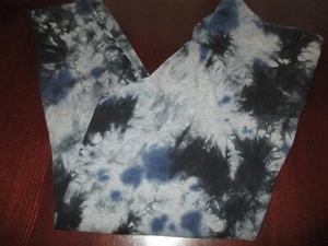 Mujer Negro Azul Gris Tiedye Capri Leggings Calvin Klein Talla XL - Imagen 1 de 1