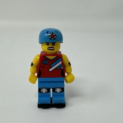 Lego Mini Figura Serie 9 Roller Derby Girl  Foto 1 de 4