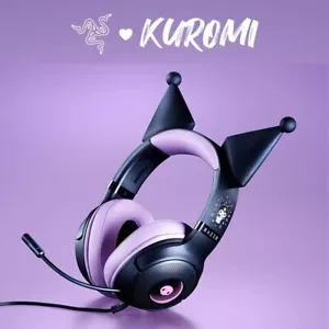 Razer x Sanrio Kuromi Kraken V3 X Wired Headset Headphone Limited Edition - Picture 1 of 7