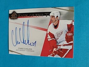 2014-15 Upper Deck SP Authentic Sign Of The Times CHRIS CHELIOS #SOTT-CC UD Auto