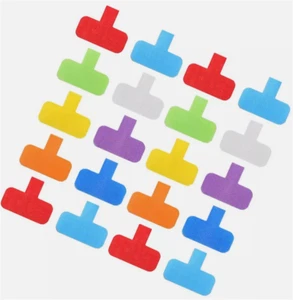 10X Étiquettes de Câble, Multicolore Écriture sur Cordon Étiquettes Filaires pour Électronique UK - Photo 1/10