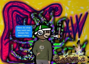 RAW HEADS #150 Mfers Do What They Want San 1 von 1 digitale Kunst von RabidArtWork - Bild 1 von 1