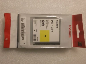 Canon PFI-102Y Dye Yellow Ink Tank 130ml (0898B001AA) Date: Dec-2017 - Picture 1 of 4