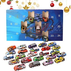 Christmas Advent Calendar Car Toys 24X Pull Back Car Toys Christmas frugal - Picture 1 of 5
