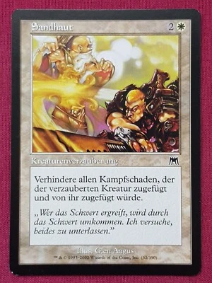 Magic The Gathering GERMAN ONSLAUGHT SANDSKIN white card MTG - Image 1 of 2