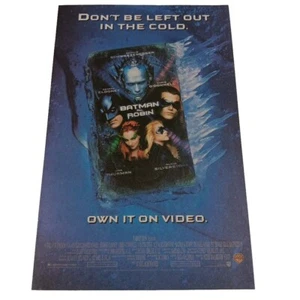Batman & Robin VHS release Full Page Print Advertisement George Clooney 1997 - Picture 1 of 6