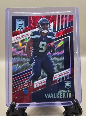 2022 Donruss Elite Aspirations Kenneth Walker Rookie 422/499 - Image 1 of 2