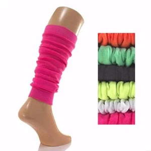 80er Jahre Stil Festival Stulpen Neon Farben Konzert Kostüm Junggesellinnenabschied - Bild 1 von 4