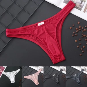 Sexy-Men G String Pouch T-Back Underwear Bikini Thongs Briefs Low-Rise Panties✔ - Picture 1 of 40