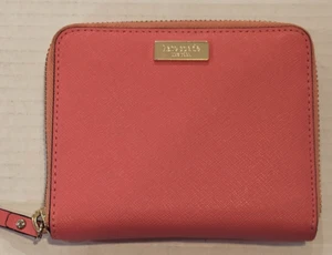 Neu ohne Etikett Kate Spade Laurel Way Darci Reißverschluss koralle/rosa Geldbörse Münzetui - Bild 1 von 12