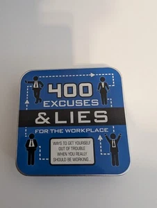 400 Excuses & Lies for the Workplace in a Tin - Picture 1 of 3