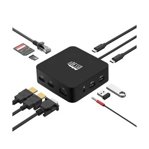 Adesso USB C Docking Station Multiport Adapter Type C Hub 2 HDMI Support 4K, ... - Picture 1 of 9