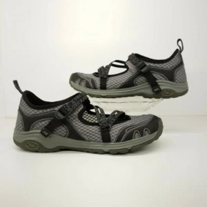 Chaco Mary Jane Hiking Water Shoes Black/Gray Sneaker Strappy Women's Size US 9 - Picture 1 of 11