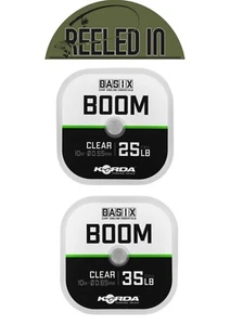 Korda Basix Boom Flurocarbon Hooklink - 25lb or 35lb - Picture 1 of 9