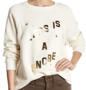 Wildfox Less Is A Snore Butter Sweater Sweatshirt Womens Sz Medium New - Picture 1 of 9