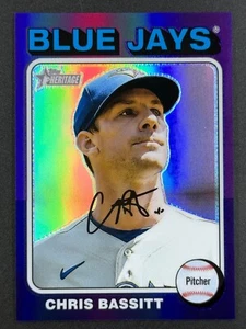 CHRIS BASSITT 2024 Topps Heritage High Number #349 Purple Chrome SP Blue Jays - Picture 1 of 2