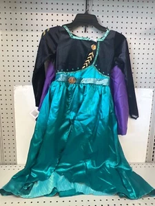 Frozen 2 Disney Queen Anna Prestige Costume Girls  size s 4/6x new - Picture 1 of 2