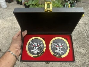 WWE shop official BROCK LESNAR authentic championship replica sideplates CUSTOM - Picture 1 of 4