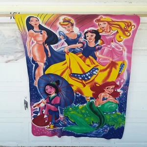 Disney Princess Fleece Blanket Throw 70x80 Cinderella Aurora Snow White Mulan - Bild 1 von 21