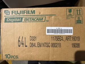 Boîte de 10 bandes numériques bêtacam FujiFilm D321 D64L - Photo 1 sur 2
