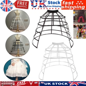 UK Crinoline Underskirt Petticoat Cage 5 Hoops for Women Girls Hoop Skirt . - Picture 1 of 25