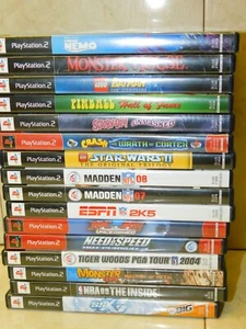 Playstation 2 Games - Lot of 18 - Rated Everyone E Sports Scooby doo Madden - Picture 1 of 20