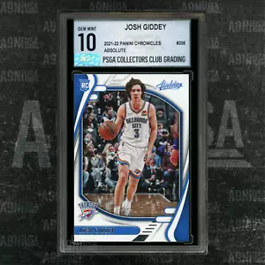 2021-22 Panini Chronicles Absolute #208 Josh Giddey RC OKC Thunder PSGA 10 - Foto 1 di 3