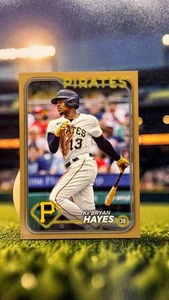 2024 Topps Serie 1 Ke'Bryan Hayes #218 Paralelo Dorado/2024 - Piratas - Imagen 1 de 3