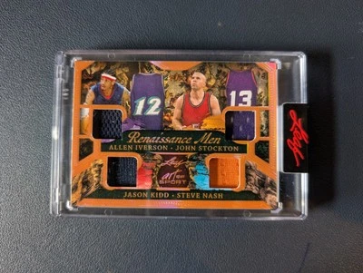 2023 Leaf Art Of Sport Iverson Stockton Kidd Nash Renaissance Men /35  - Image 1 of 2