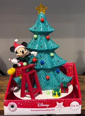 DISNEY CHRISTMAS MICKEY MOUSE DECORATING TREE MUSICAL, LIGHTS & MOTION 2020 NEW - Image 1 of 4