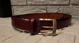 Herren BOSCA Braun Echtleder Gürtel Hergestellt in Kanada Größe 40 cm / 100 CM - Bild 1 von 15