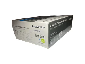 IOGEAR 4-Port DVI KVMP Switch with Audio and DVI Cables 1920 x 1200 - Picture 1 of 3