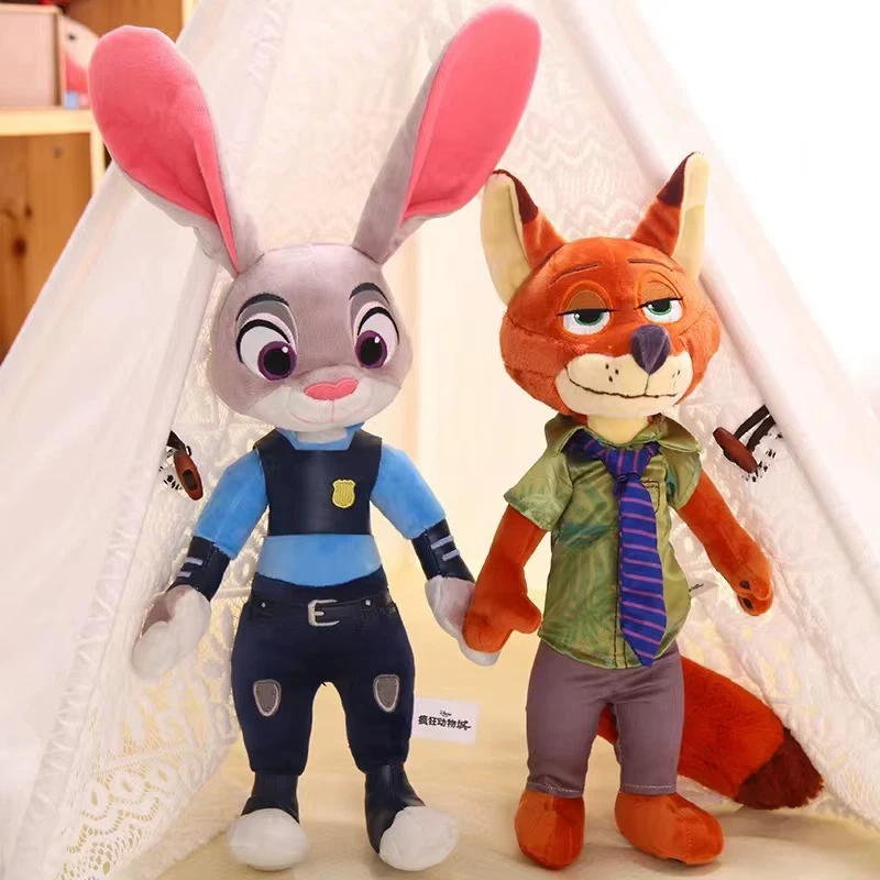 Peluche Disney Zootopia 40cm – Nick Wilde & Judy Hopps, Morbidi e Collezionabili - Immagine 1 di 4