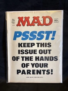 MAD Magazin Dezember 1977 Nr 195 sehr gut kartoniert/ Sleeved Vintage - Bild 1 von 10