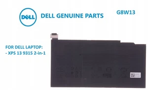 Oryginalna bateria do laptopa DELL XPS 9315 2w1 G8W13 07HFP9 - Zdjęcie 1 z 4