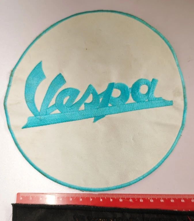 Piaggio "VESPA" Embroidered  Patch, Aufnäher gestickt, Toppa ricamata Ø 150mm - Image 1 of 1
