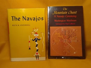 The Mountain Chant, Washington Matthews & The Navajos, Ruth Underhill 2 book lot - Bild 1 von 10