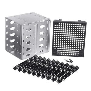 2X(5,25 auf 5 X 3,5 SATA HDD Cage Rack FestplattengehäUse Festpla4976 - Afbeelding 1 van 6