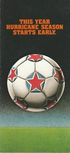 Folleto de boleto de temporada 1978 Houston Hurricane NASL del Houston Astrodome - Imagen 1 de 4