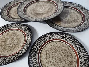 SET OF 5 AMERICAN ATELIER  PLATES Dinner & Salad - Picture 1 of 9