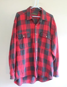 Camisa Northwest Invierno Peso Para Hombres 2XL Corre XL Rojo Búfalo Cuadros Algodón Botón - Imagen 1 de 7